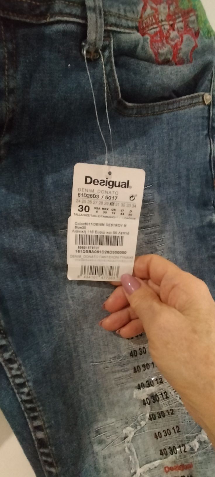 Spodnie dżinsowe firmy Desigual,rozm.30