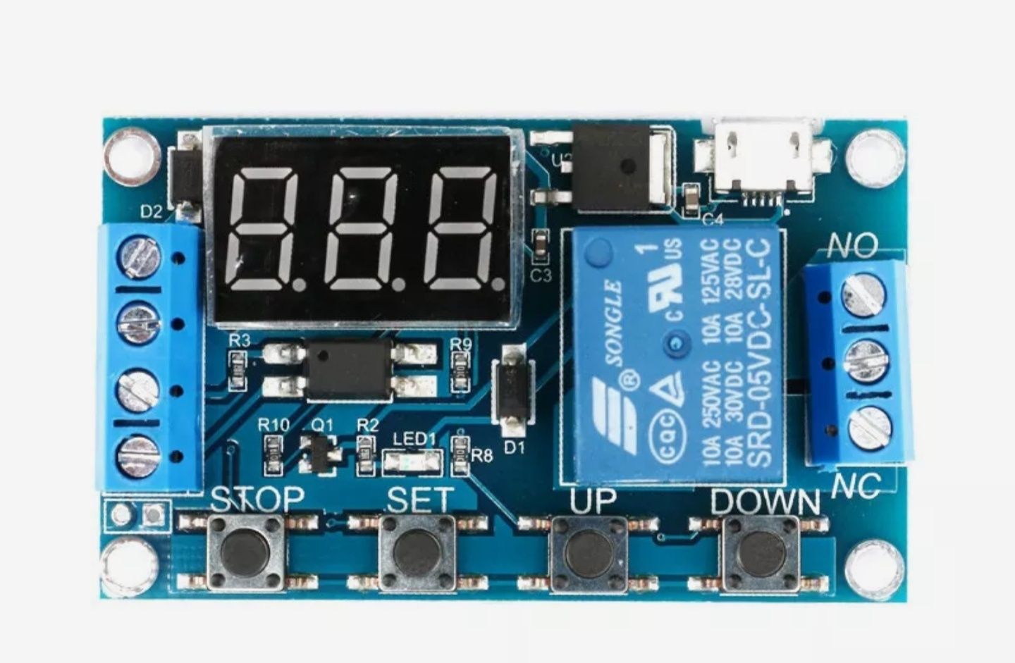 Relógio temporizador cíclico 5 a 30v novo, selado v