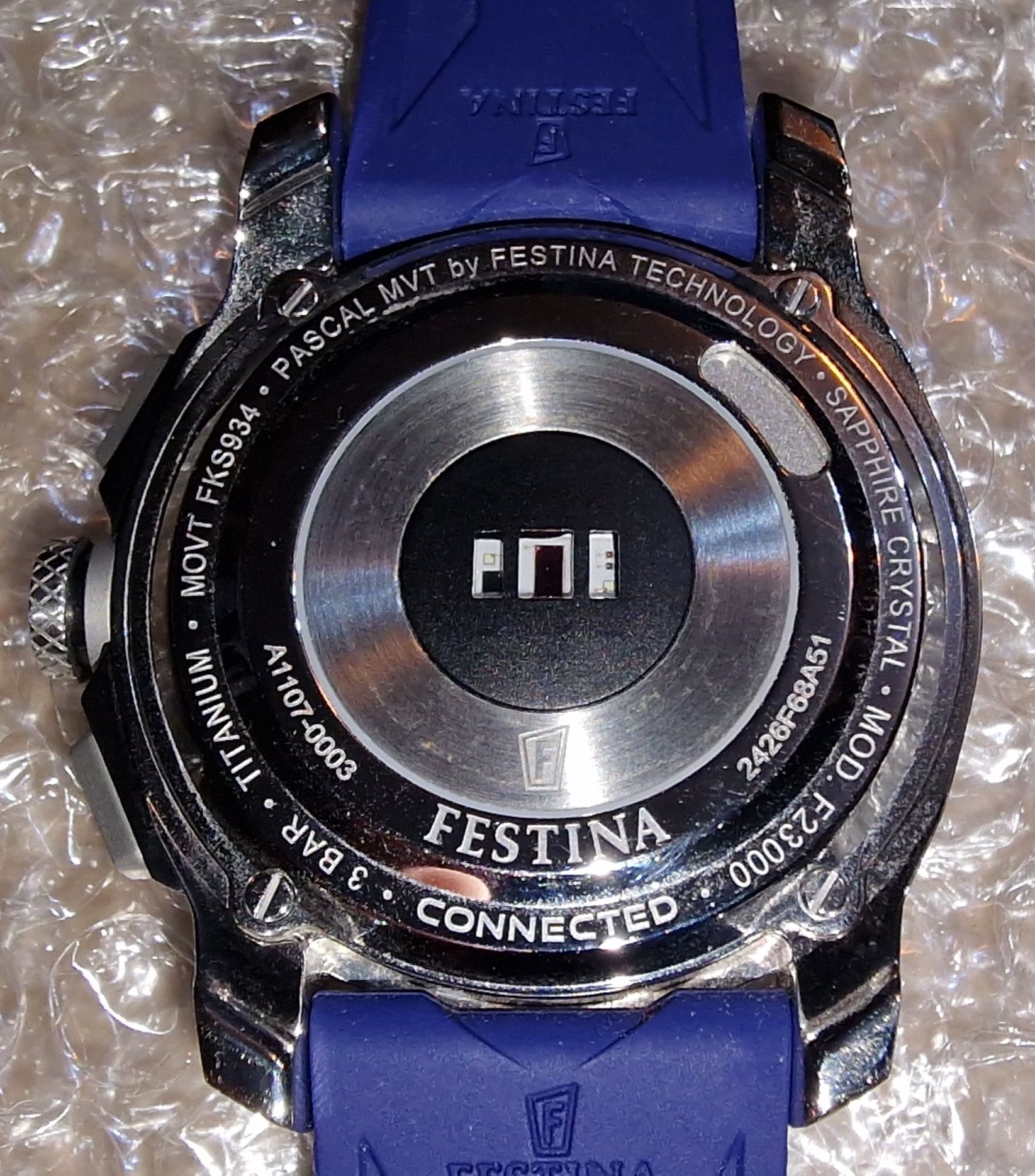 Zegarek hybrydowy Festina Connected Titanium