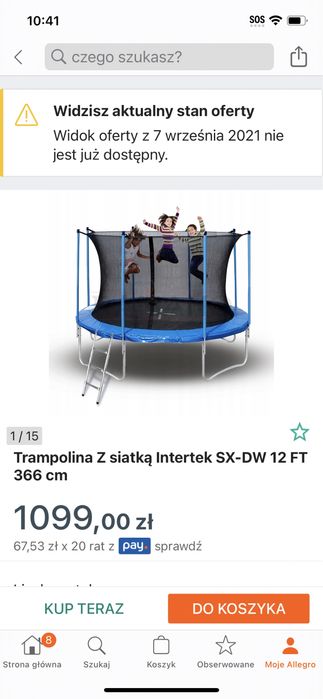 Trampolina ogrodowa