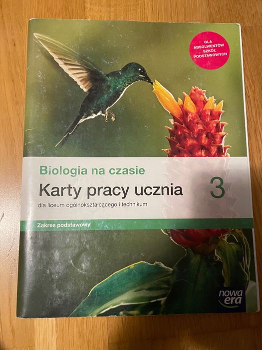 podręcznik (zbiór) do biologii klasa 3 nowa era