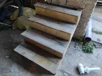 Schody drewniane do renowacji 70 cm wys