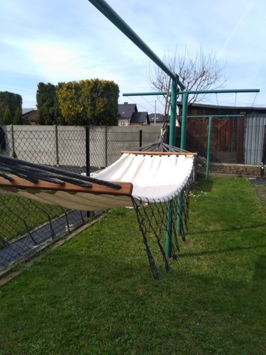 makramowy hamak boho nowy