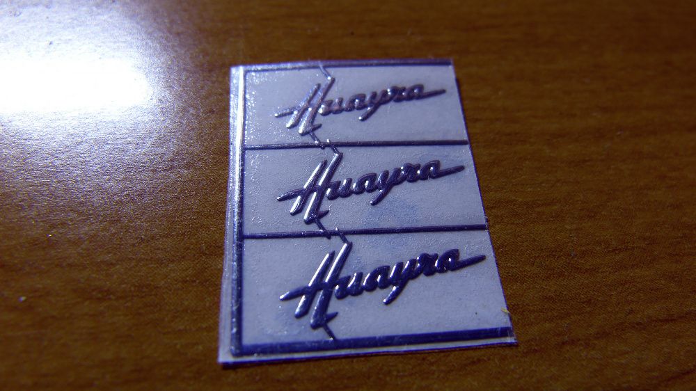 1:18 Huayra Pagani Logo naklejka Gt Autos AUTOart