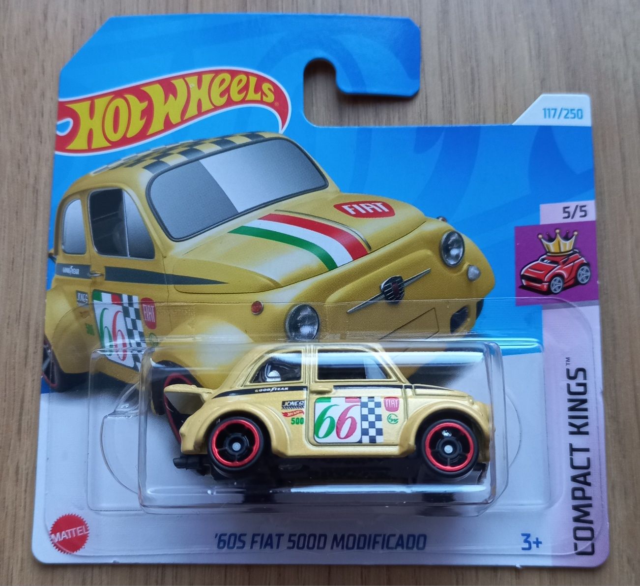 Fiat 500D Modificado 60's Hot Wheels nowy fabrycznie zapakowany