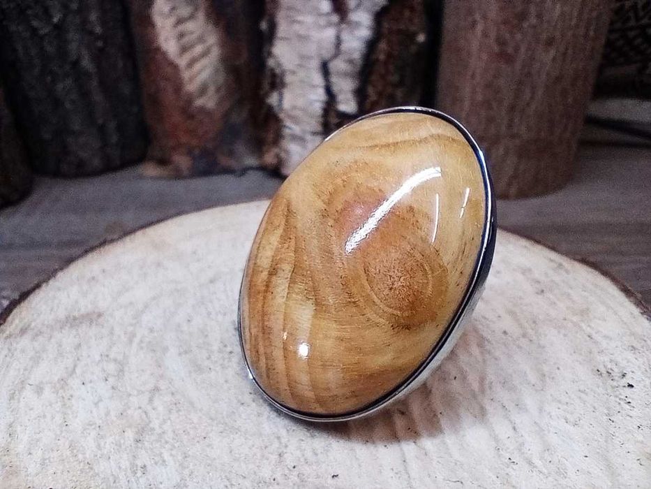 pierścionek drewniany rękodzieło artystyczne handmade
