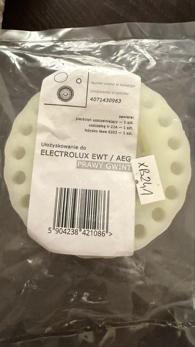 Łożyska do pralki Elektrolux NOWE