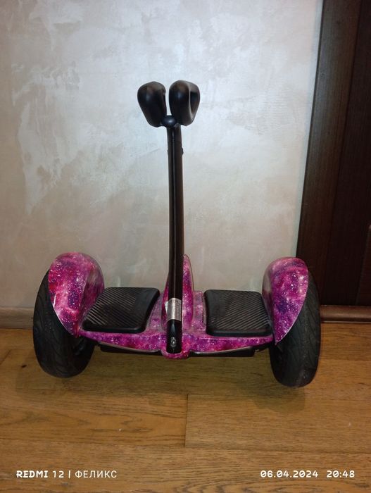 Героскутер з ручкою фіолетовий  Mini