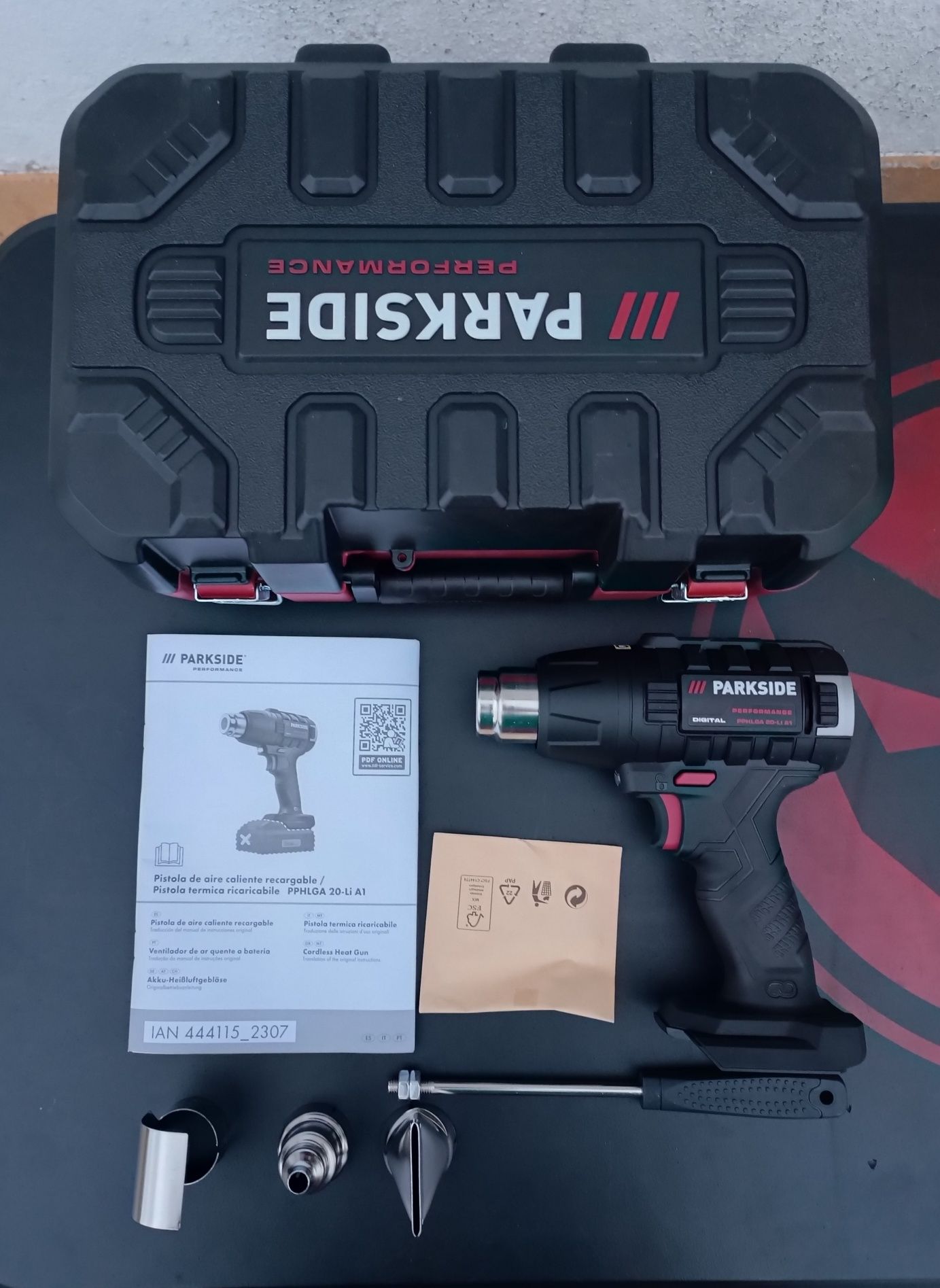 Pistola de ar quente PARKSIDE PHLGA 20-Li B1
