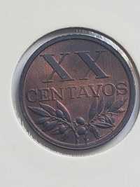 Moeda XX Centavos Bronze República 1969 (MBC+)