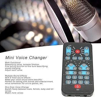 Przenośny zmieniacz głosu live sound card m10
