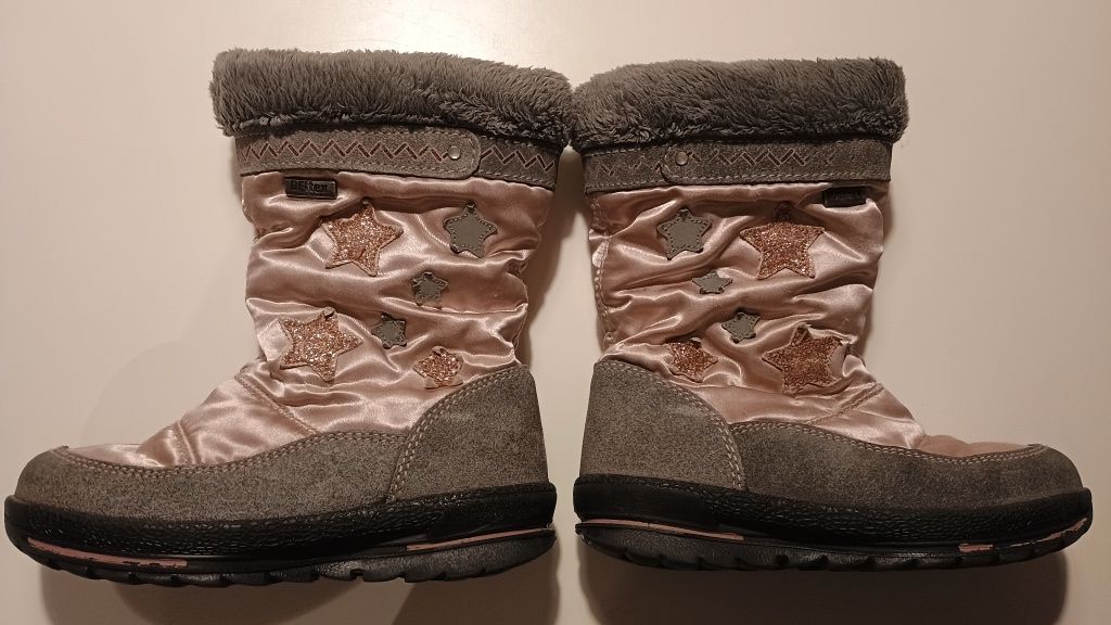 Kozaczki śniegowce buty zimowe dla dziewczynki
