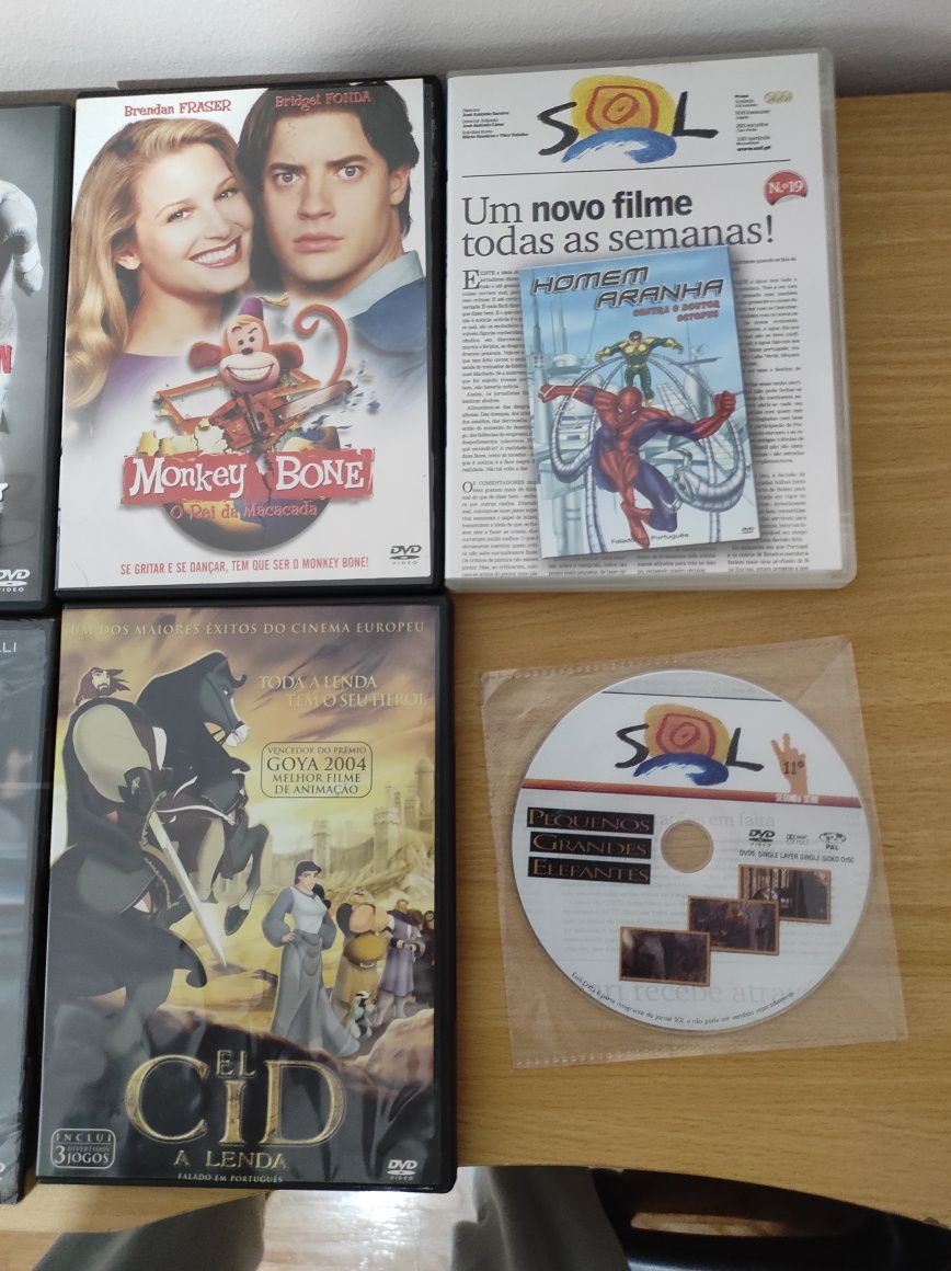 8 filmes originais DVD