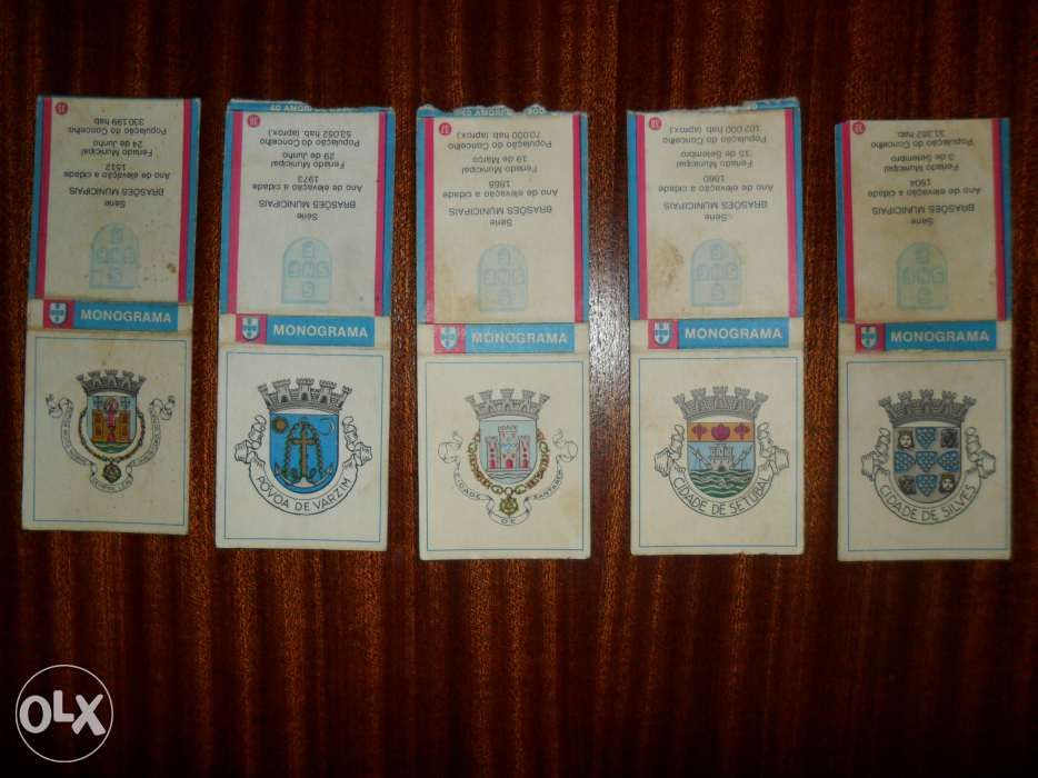 Carteiras de fósforos Monograma "Série Brazões Municipais"