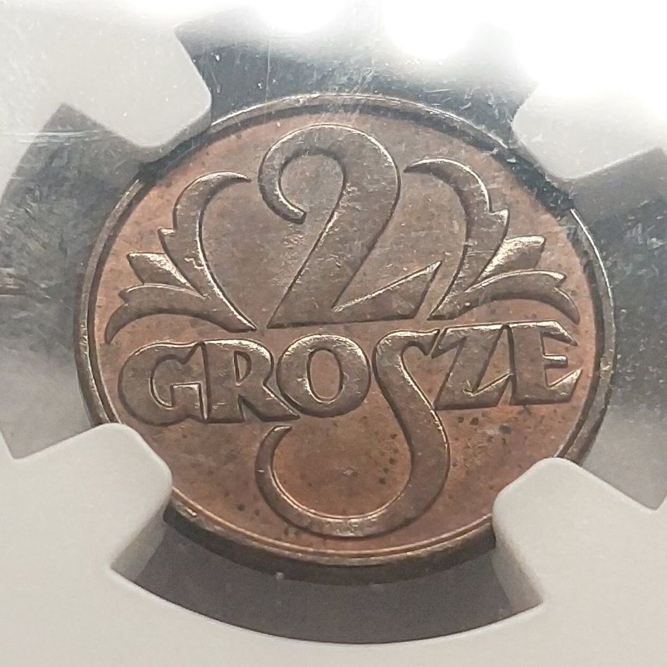 2 grosze 1928 ms 63 NGC