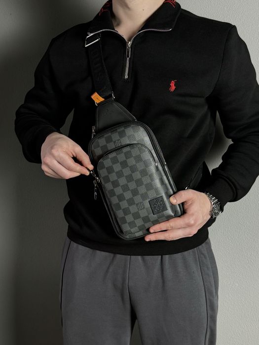 Чоловіча сумка Louis Vuitton мужская сумка слинг авеню барсетка клатч