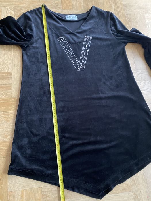 Welurowa sukienka tunika My vouge