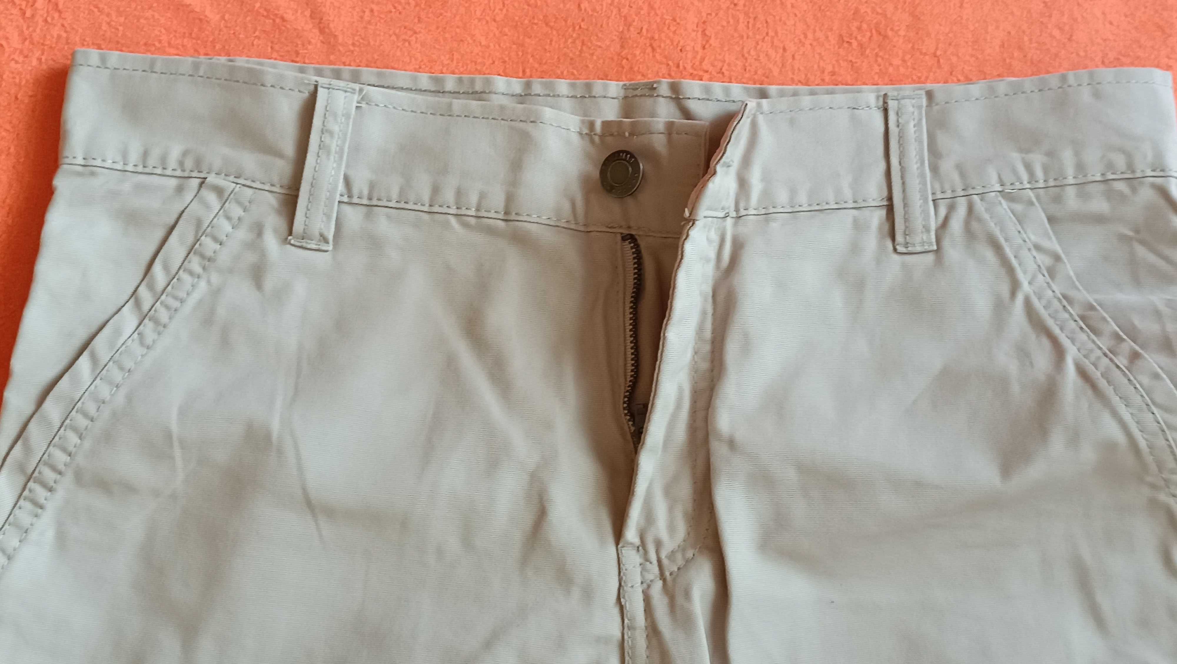 NOWE spodenki beżowe H&M do kolan roz.170