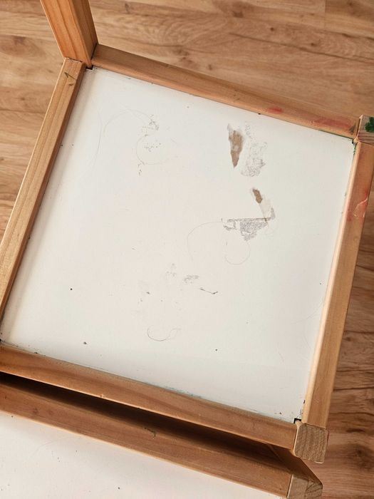 Komplet stolik i 2 krzesla Ikea LAAT, stan dobry.