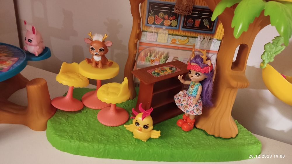 Enchantimals Domek dla lalek Tropical Cafe GFN59 jak nowy