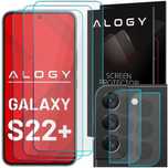 3x Szkłona ekran + 2x Szkło na obiektyw kamerę Pack do Galaxy S22 Plus