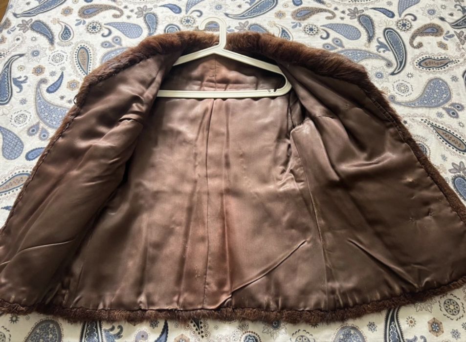 Futro naturalne z nutrii Vintage Retro