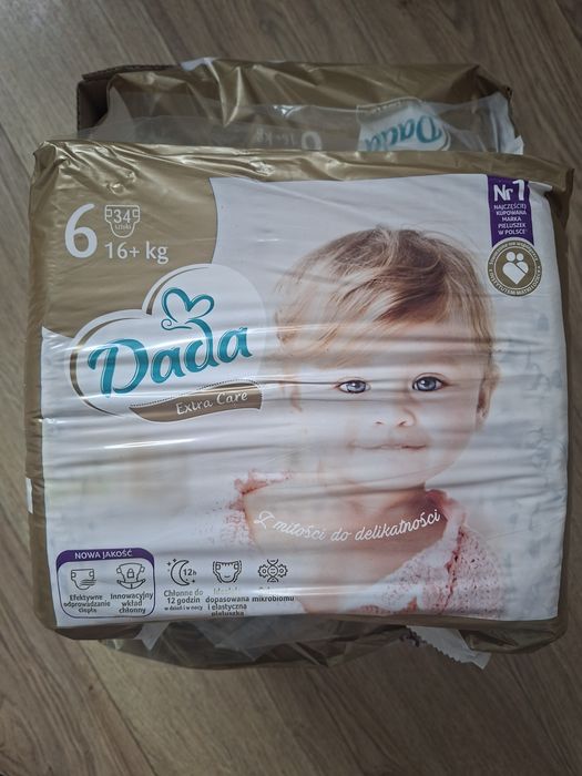 Pampersy Dada 6 , pakowane po 34szt