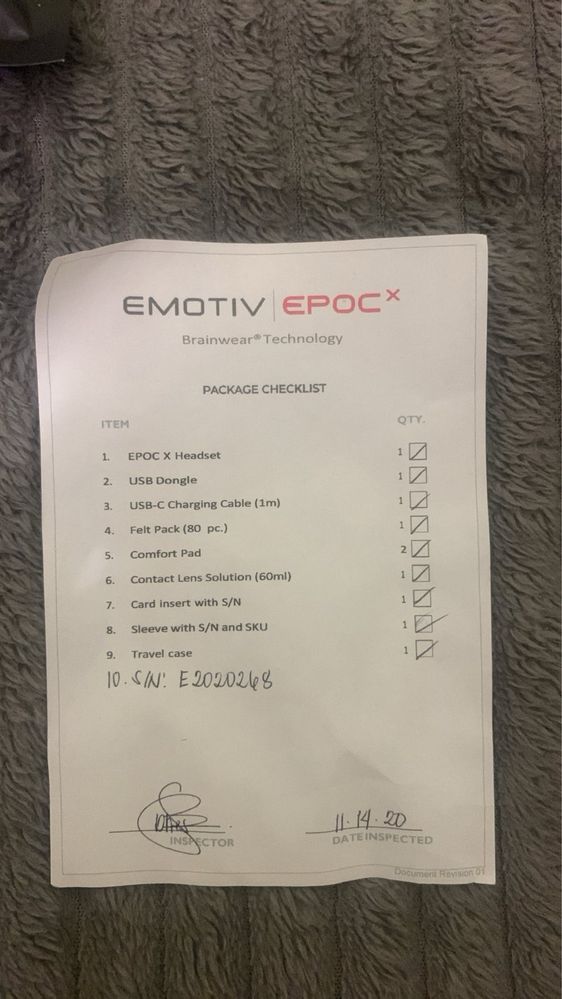 Emotiv EPOC X - 14 Channel Wireless EEG Headset