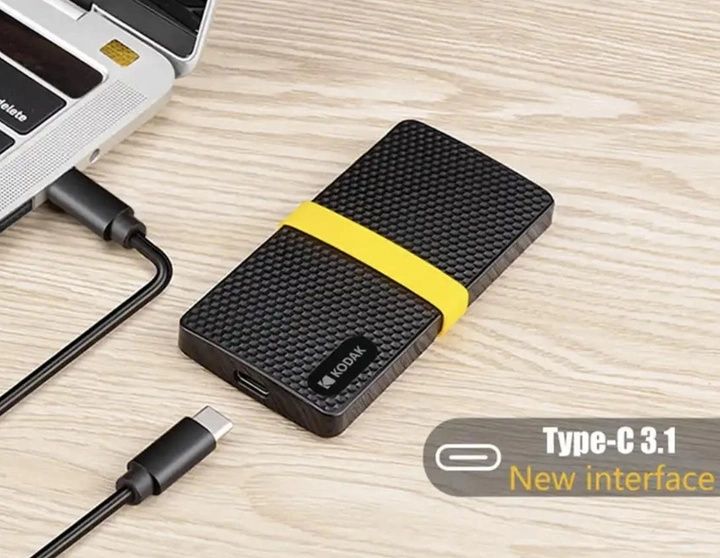 Зовнішній жорсткий SSD диск Kodak X200 512Gb USB 3.1 Black