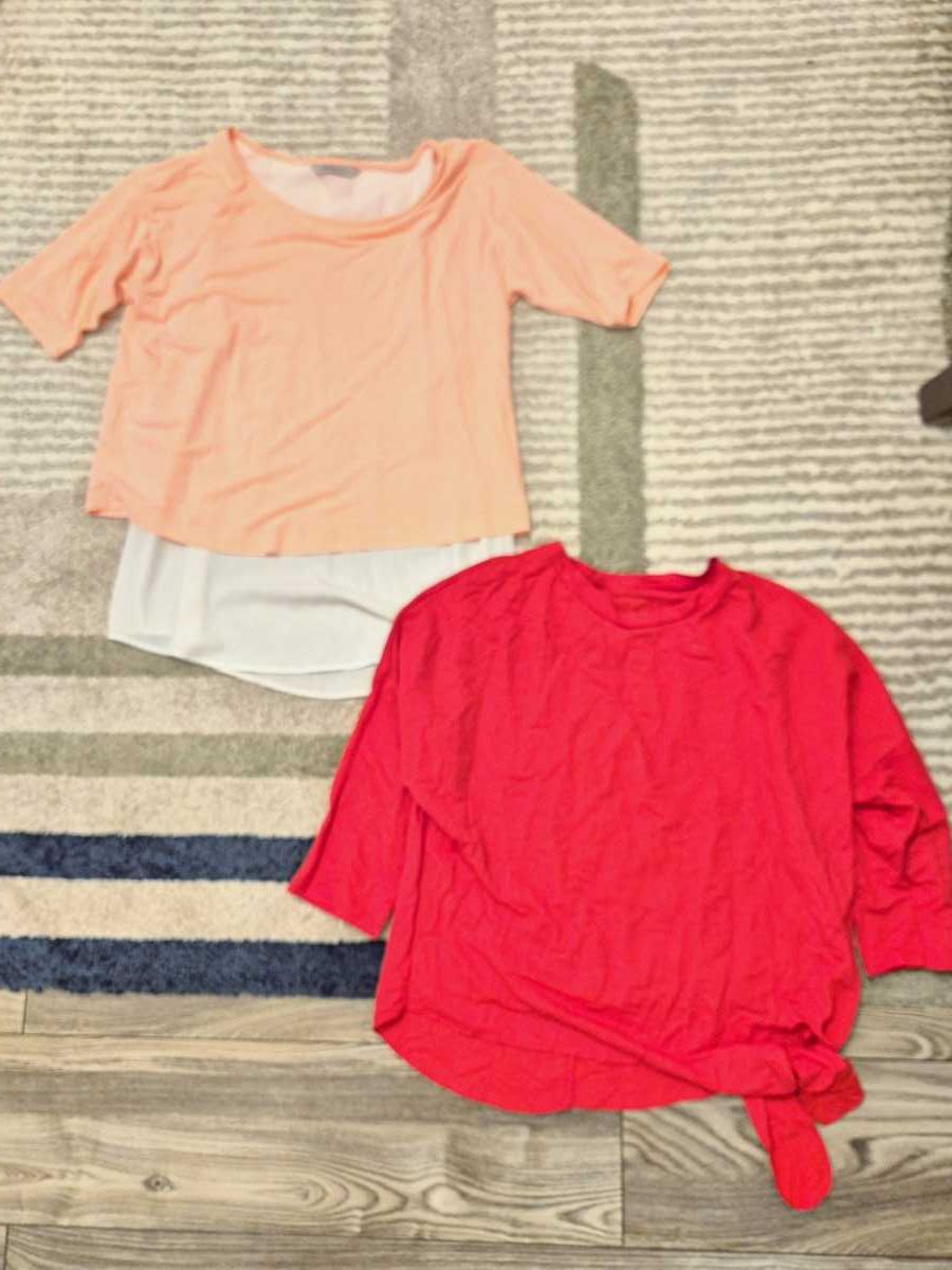 Bluzka M&S Collection kremowa r.L i Czerwona Made in Italy r. L