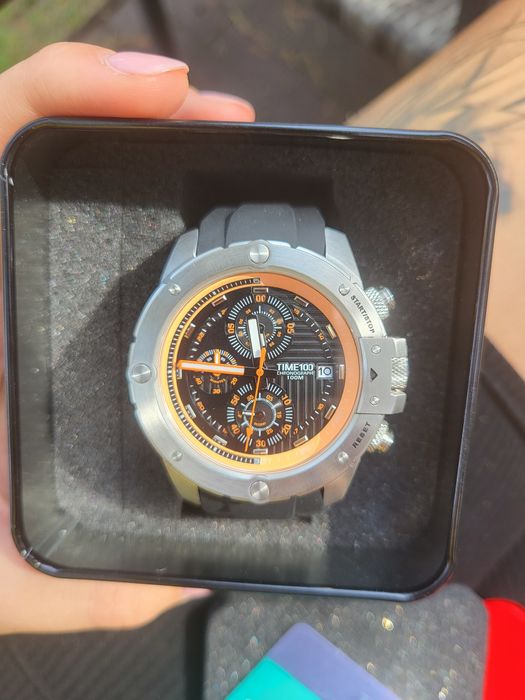 Nowy zegarek męski TIME100 Chronograph 100M – sportowy, elegancki