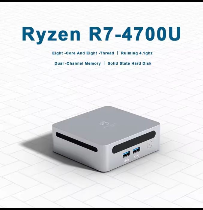 Mini PC GenMachine AMD Ryzen7 4700U  Мини ПК