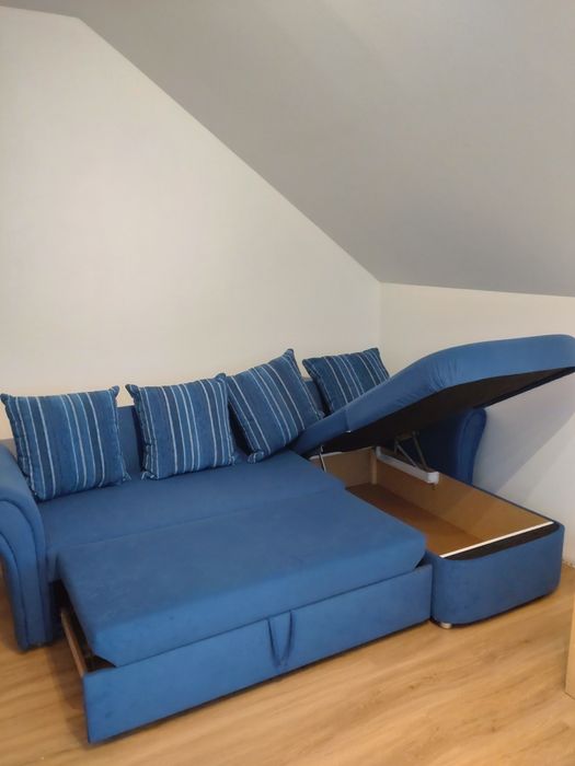 Rogówka łóżko kanapa sofa narożnik z funkcją spania