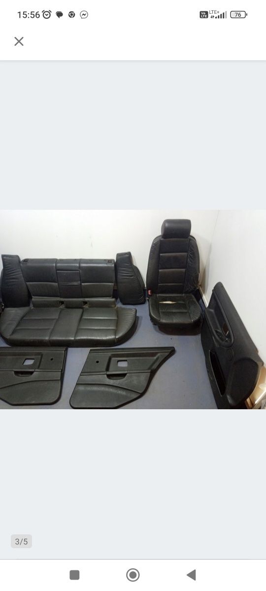 Wnetrze skórzane e36 touring