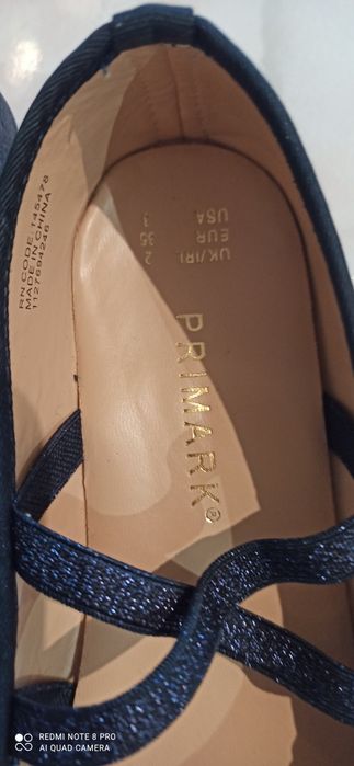 Fioletowe balerinki  Primark 35