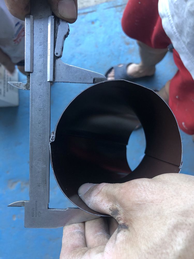 Kolanko rynny 100  ,metal- brąz