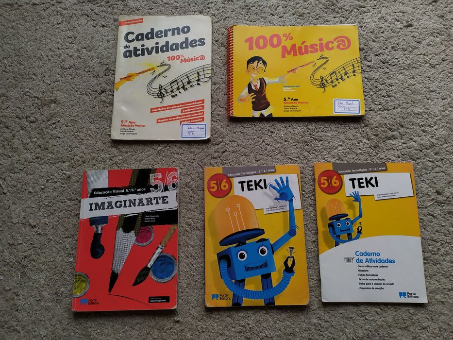 Livros escolares 5 °ano