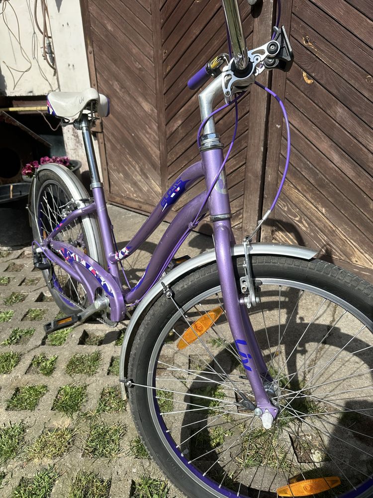 Rower dla dziewczynki Giant Liv Gloss kola 24 cale fioletowy