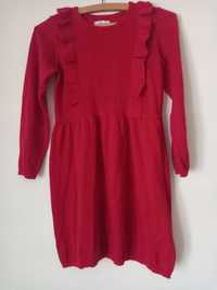 Sukienka czerwona dla dziewczynki Sinsay 140