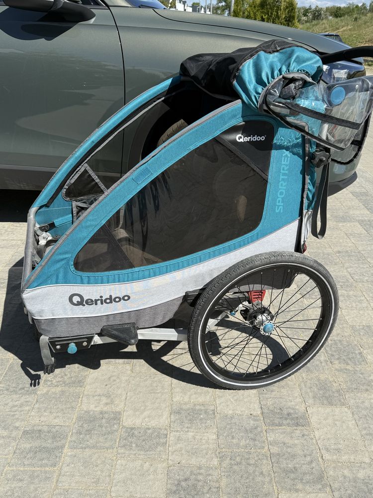 Queridoo sportrex 2. Przyczepka rowerowa do biegania wózek