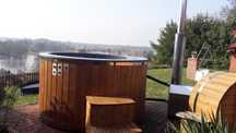 Balia Kąpielowa Bania Ogrodowa Beczka Jacuzzi Hydromasaż Sauna Hot Tub