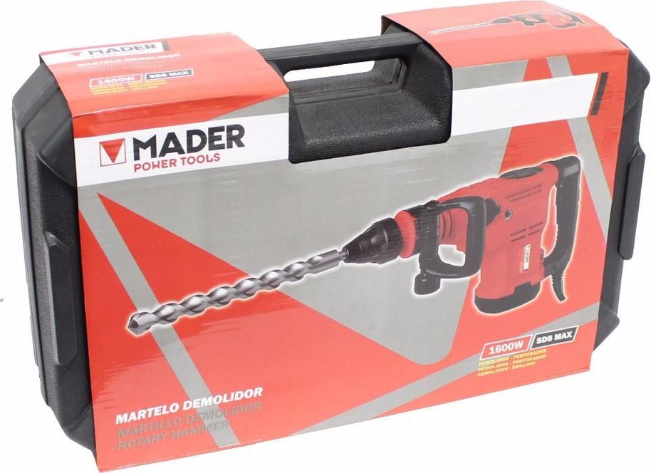 Martelo Demolidor Furador SDS-Max 1600W 11 Kg 25 J