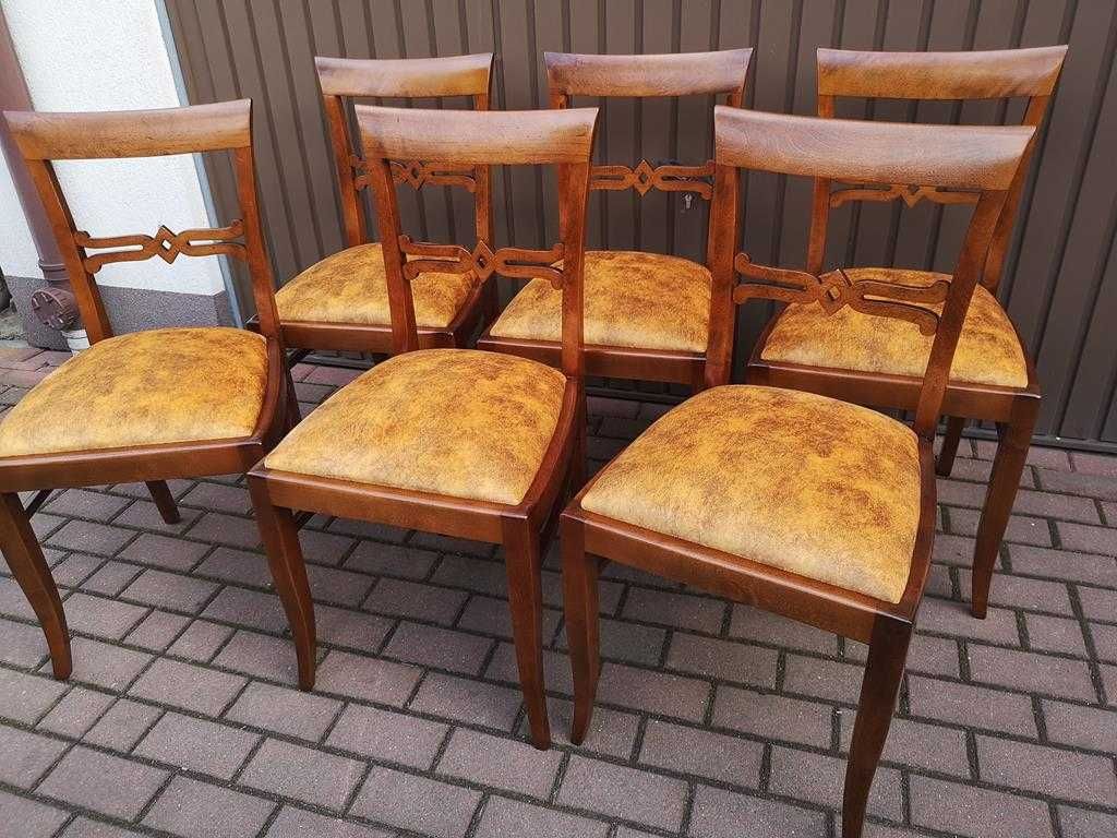 Krzesła ART-DECO Stare Antyk Komplet 6 Sztuki Po Renowacji.