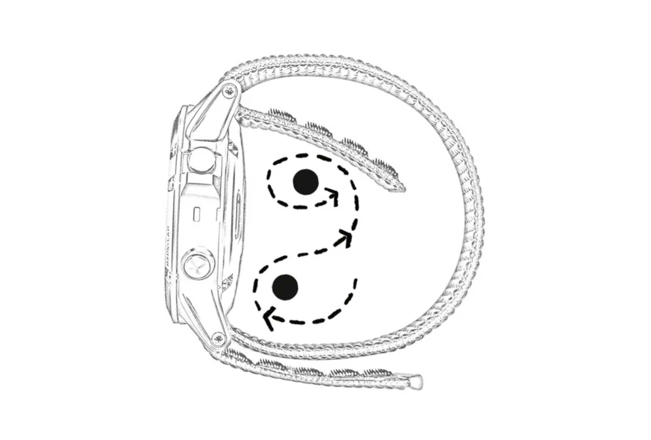 Нейлоновый ремешок для часов Garmin UltraFit 22, 26 мм на липучках