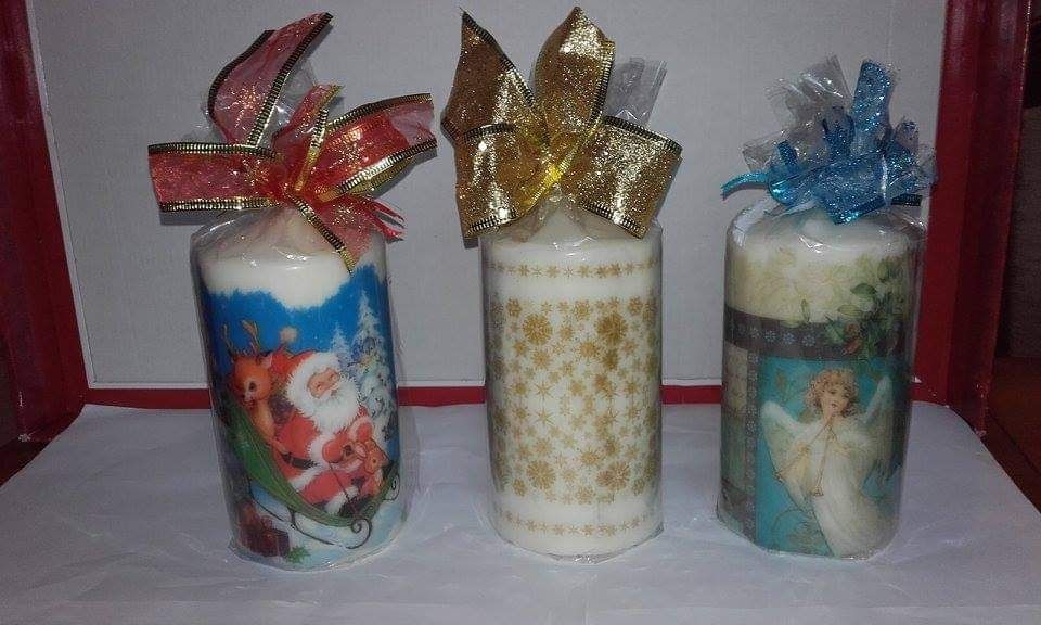 Świeczki, prezent, upominek, dekoracja