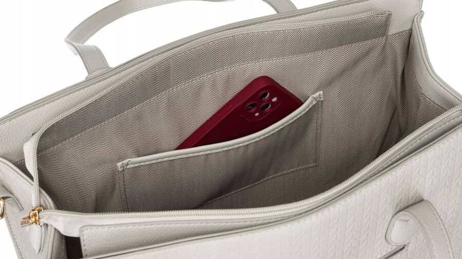 stylowa torebka damska z odpinanym paskiem - peterson