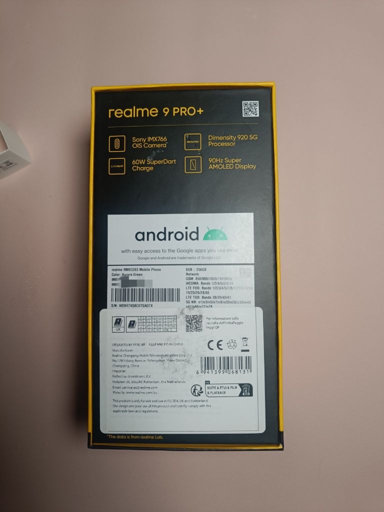 Realme 9 pro+ 8/256 Aurora Green