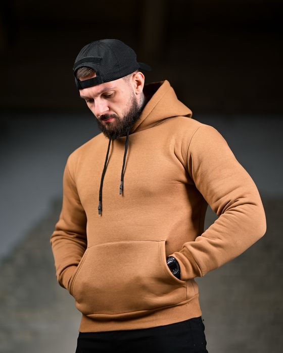 Чоловіча худі на флісі мілітарі, мужская худи с капюшоном в 3 цветах