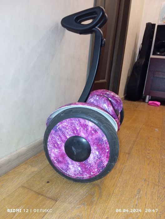 Героскутер з ручкою фіолетовий  Mini