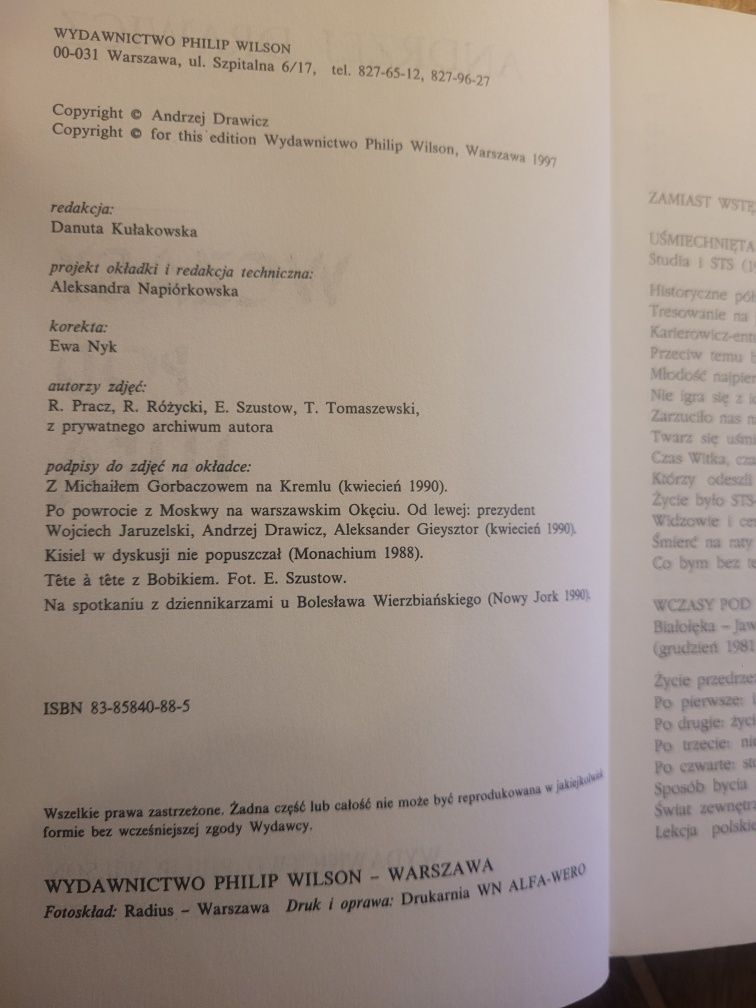 Andrzej Drawicz Wczasy pod lufą 1997 Wyd.Philip Wilson